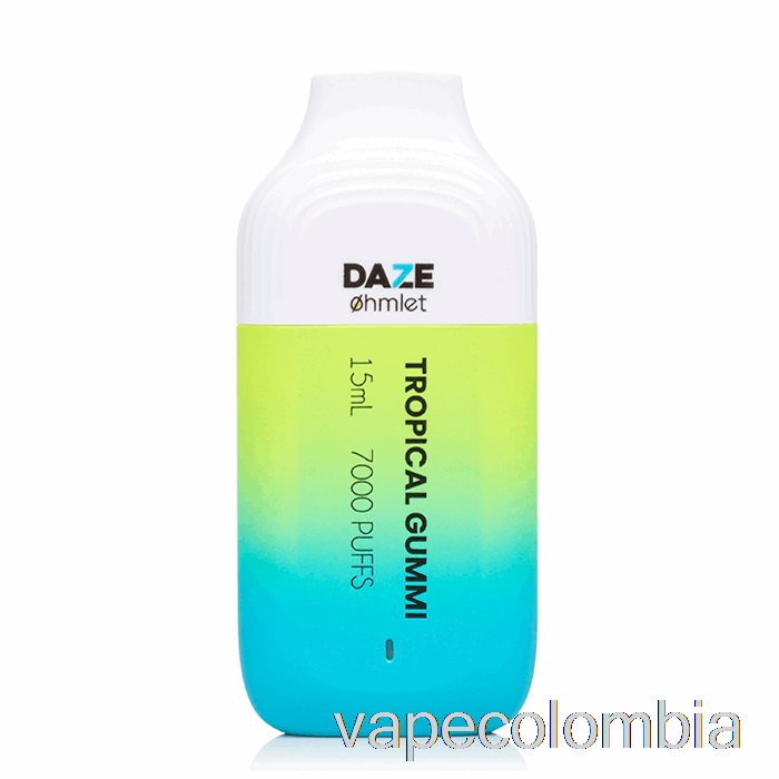 Vape Desechable 7 Daze Ohmlet 7000 0% Cero Nicotina Desechable Tropical Gummi